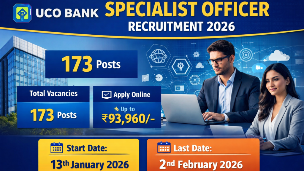 UCO Bank ಯೂಕೋ ಬ್ಯಾಂಕ್ ನೇಮಕಾತಿ ವೇತನ ₹93,960